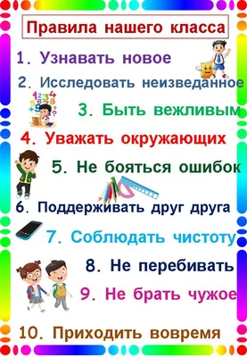 Стенд классный уголок с девизом и школьными правилами | Купить недорого с  доставкой по Москве и России