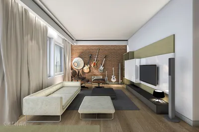 Стиль Лофт - в интерьере квартиры, дома, дизайн комнаты в стиле лофт, фото  | SOM-ART