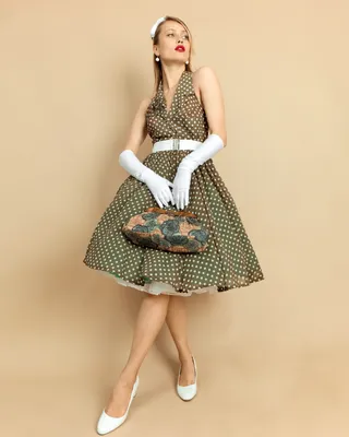 Элегантное платье в ретро стиле 50х годов, стиль Пин ап | Retro Moda