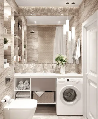Дизайн маленькой ванной комнаты, совмещенной с туалетом: советы дизайнера  Domeo | DOMEO | РЕМОНТ КВАРТИР | НЕДВИЖИМОСТЬ | Дзен