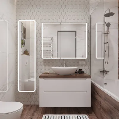 Дизайн белой ванной комнаты: 77 фото интерьеров | ivd.ru