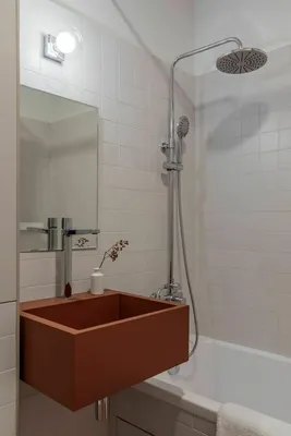 Акцентная стена в ванной — 17+ фото идей интерьера