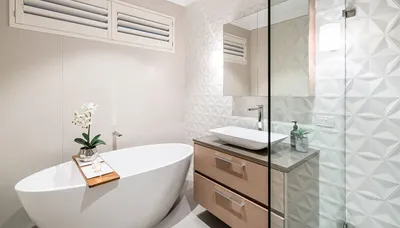 Особенности дизайна черно-белой ванной комнаты