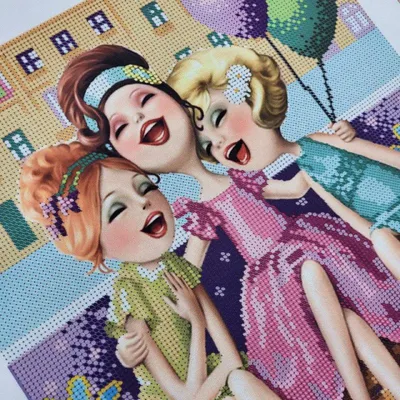 Купити Картина бисером «веселые подружки» | Skrynya.ua