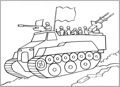 Раскраска Советский солдат распечатать - Военные раскраски