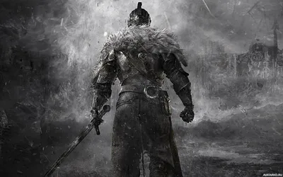 Воин с мечом спиной из игры Dark Souls 2 — Рисунки на аву