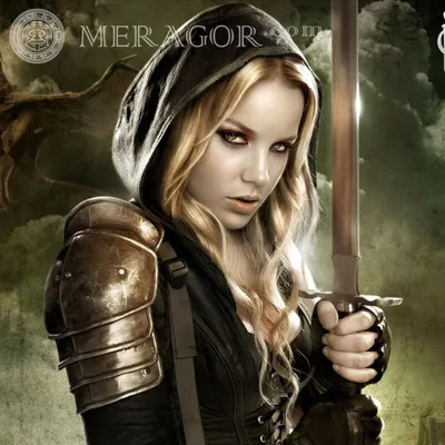 MERAGOR | Арт Девушка-воин с мечом на аву