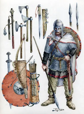 RU-033 Воин княжеской дружины. Русь, 10 век — СТУДИЯ \"ГАРДАРИКА\"