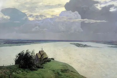 Живопись маслом: пейзаж с рекой и лесом | Oil painting: landscape with  river and forest - YouTube