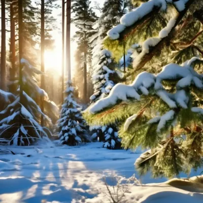 Зима в лесу — Фото №1431756