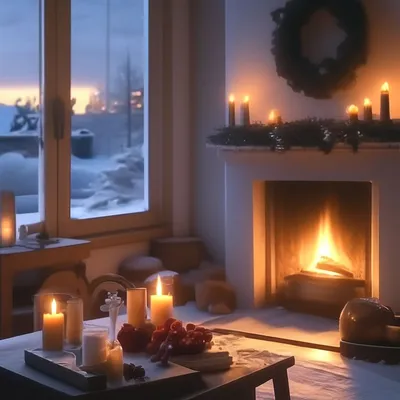 Зимний вечер Rustic сугробов сосен дома журнала Snowcovered больших  фантастическая Стоковое Фото - изображение насчитывающей ландшафт, село:  210409418