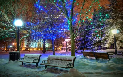 Зимний вечер в Москве | Пикабу