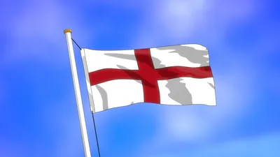 Раскраска Флаг Англии распечатать - Флаги и гербы