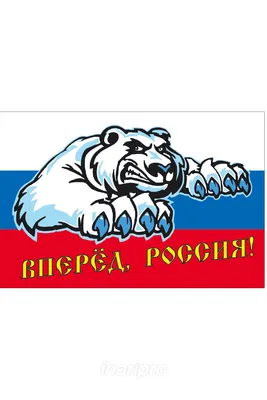 Флаг России с буквой Z и медведем