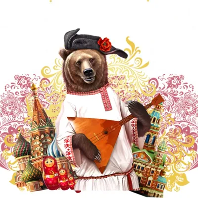 Баннер в виде российского медведя Московского талисмана, 60 х90 см |  AliExpress