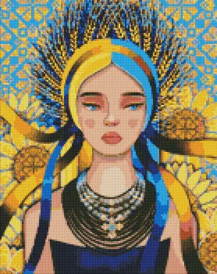 Купить картину алмазная мозаика «Красивая птица» 40x30 см - gamestil.ru