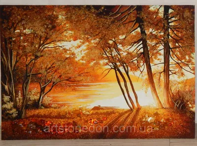 Картина из янтаря Осень (ID#367641410), цена: 2400 ₴, купить на Prom.ua