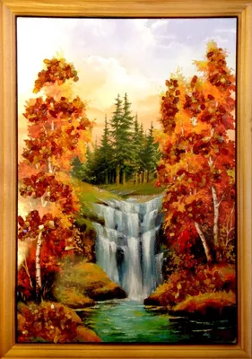 Купить Картина из янтаря \"Волшебство природы\" по цене 500 руб. в Мире  Прекрасного