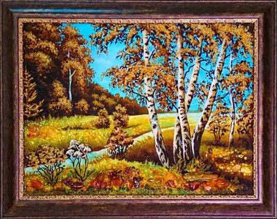 Картина из янтаря пейзаж №625330 - купить в Украине на Crafta.ua