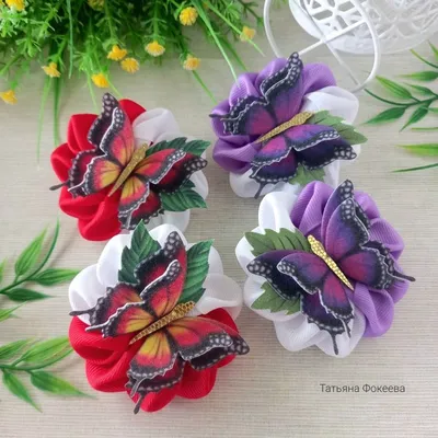 Цветы Канзаши из Ленты 2.5 см / New Kanzashi Flowers Tutorial / DIY Kanz...  | Diy lace ribbon flowers, Diy kanzashi, Ribbon flower tutorial