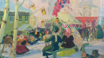 Волшебство зимы на картинах Кустодиева | Вход бесплатный | Дзен