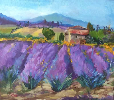 Картина «Лаванда». Размер: 30x40 (см). Художник Сенченко Валерий - Купить  онлайн с доставкой в онлайн-галерее Artcenter.by