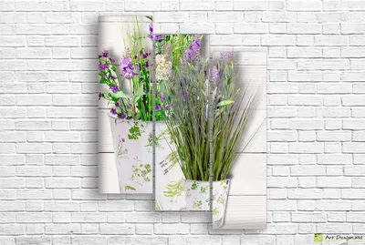 Картина на стекле \"Цветы лаванды\" 50х70 см. Postermarket 18917763 купить в  интернет-магазине Wildberries