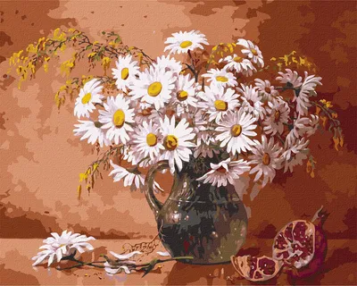 Ромашки» картина Федосенко Романа (оргалит, масло) — заказать на ArtNow.ru