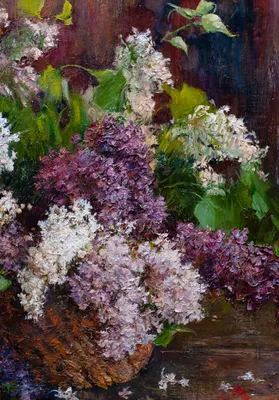 Картина \"Пейзаж - Деревенская сирень, Дом с сиренью\" Жданов В.Ю. Холст,  масло. размер 40 х 55 в Санкт-Петербурге: цена 97990 руб — купить с  доставкой в интернет-магазине