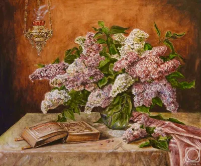 Картина Букет сирени • современные художники