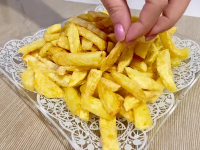 Картофель фри с яичным белком в духовке - пошаговый рецепт с фото на  Повар.ру