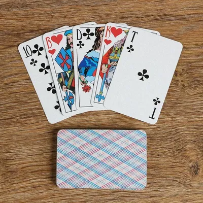 Игральные карты для слепых, тактильные Цена 1132 руб.