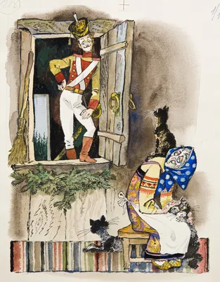 Иллюстрация к сказке «Каша из топора»
