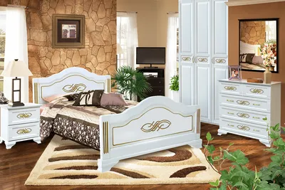 Спальный гарнитур Венеция модульный (ИЦ) купить в Екатеринбурге от  интернет-магазина Азбука Мебели