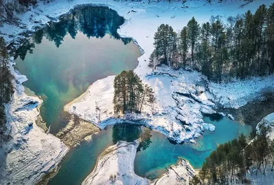 Горный Алтай Катунь зимой - 71 фото