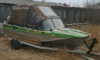 Ходовой тент с дугами на лодку Казанка-5М3 (Комфорт), купить