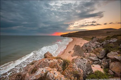 Крым азовское море Казантипский залив отдых в Новоотрадном