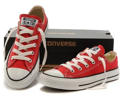 Красные мужские кеды Converse низкие купить в Санкт-Петербурге | All Star  M9696 Red