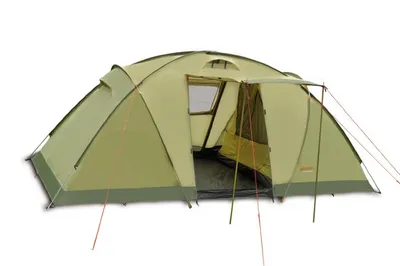 Кемпинговая палатка Trimm Family Texas, 4+2 (песочная, синяя) - купить по  выгодной цене | Кемпинг Профи