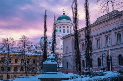 Хельсинки, снег и перекресток | Пикабу