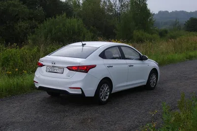 Прокат авто Hyundai Solaris 2019г. белого цвета в Москве с доставкой.