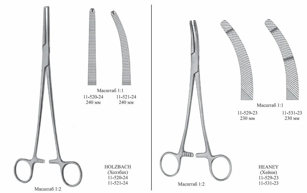 Зажимы Хирургические Инструменты Фото С Названиями