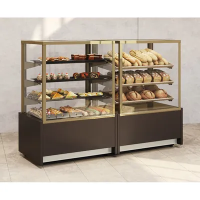 Витрина хлебная Carboma K70 N 0,9-1 LIGHT Bread FLANDRIA (Хлебная 0,9  Carboma) со стеклом купить в Екатеринбурге по цене 96 030 рублей