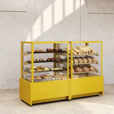 Витрина хлебная Carboma K70 N 0,9-1 LIGHT Bread FLANDRIA (Хлебная 0,9  Carboma) со стеклом купить в Екатеринбурге по цене 96 030 рублей