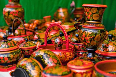Хохлома - история промысла, виды хохломской росписи, изделия, узоры хохломы
