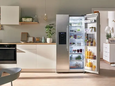 Отдельностоящий холодильник Weissgauff WRK 2000 X Full NoFrost купить с  доставкой в интернет-магазине Weissgauff