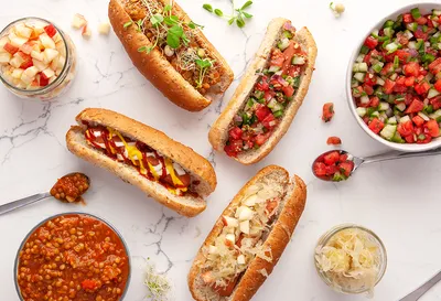 Sensational Hot Dog Trio I Garden Gourmet