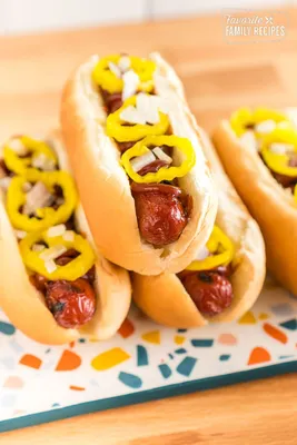 Authentic Chicago Style Hot Dogs | Hilda's Kitchen Blog