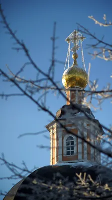 Картина «Храм зимой» Холст, Масло 2022 г.
