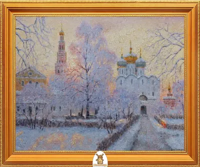 Зима в деревне Сологубовка. Красивые церкви, старинные дома, пейзажи реки  Мги